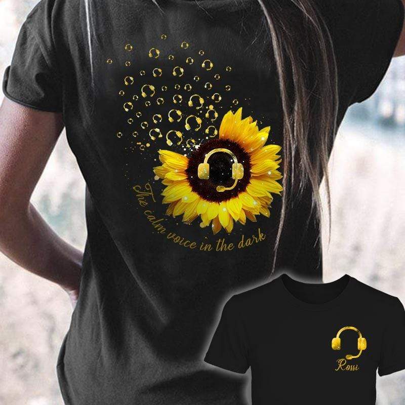 Sunflower Dispatcher - Calm Voice  Personalized Women Shirt