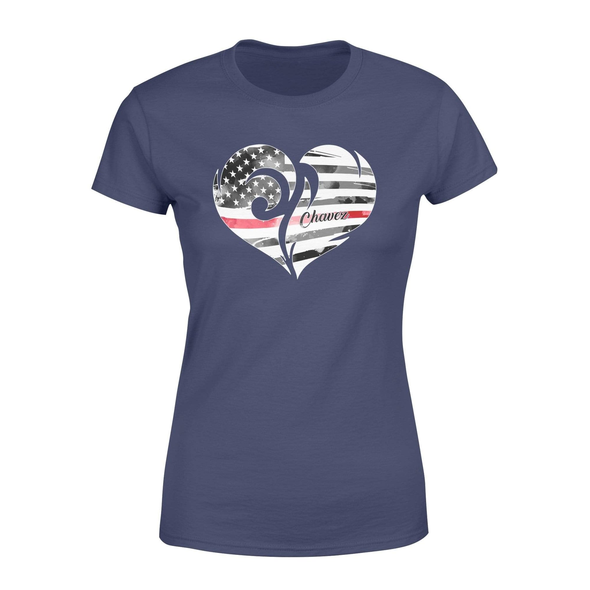Personalized Shirt - TRL - Fire Heart Flag - Standard Women’s T-shirt