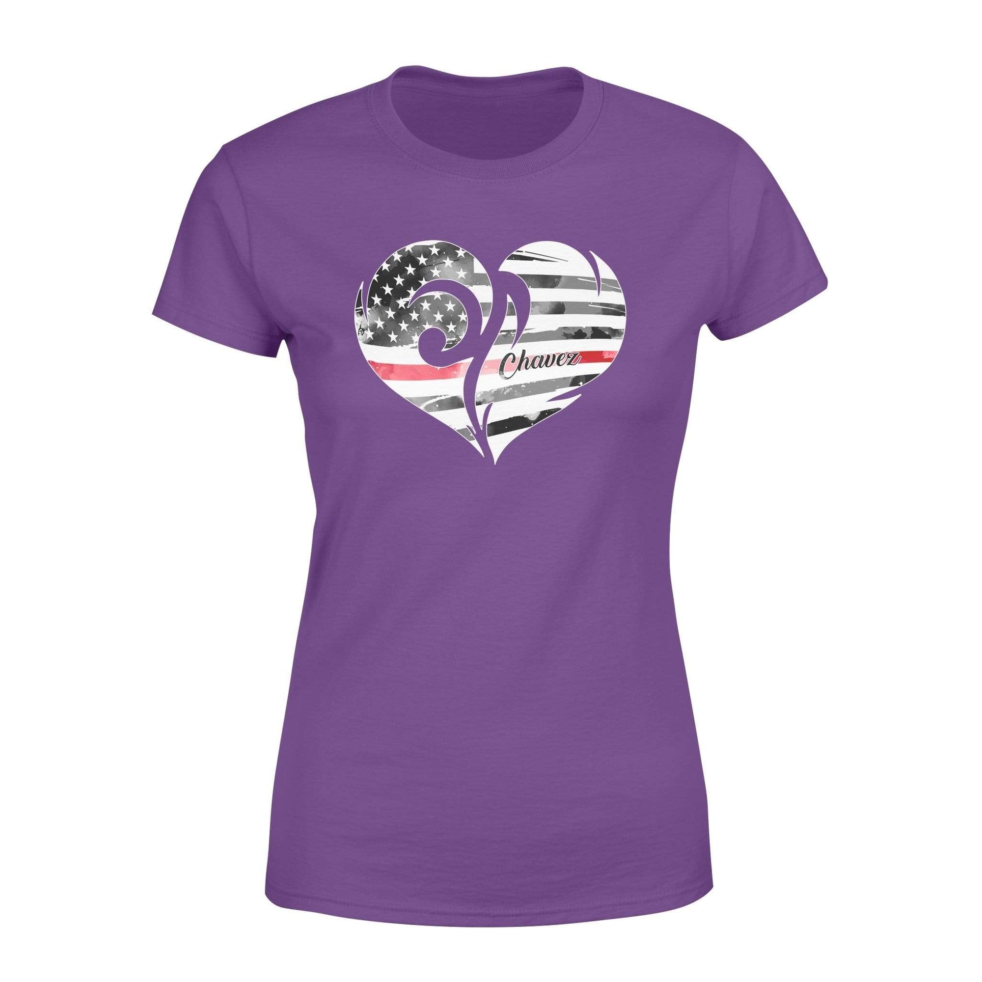 Personalized Shirt - TRL - Fire Heart Flag - Standard Women’s T-shirt