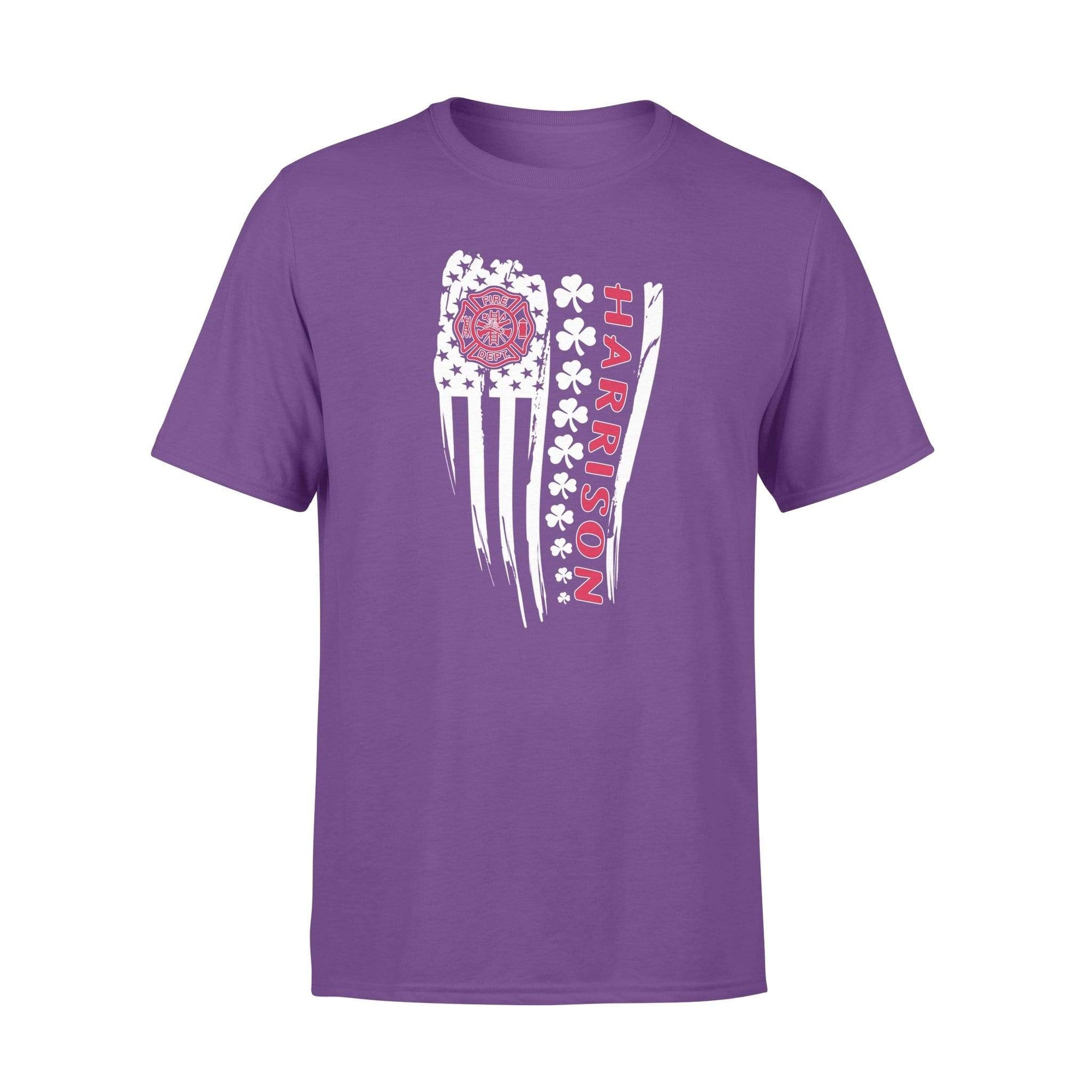 Personalized Shirt - TRL - St Patrick Day Distressed Shamrock Flag - Standard T-shirt