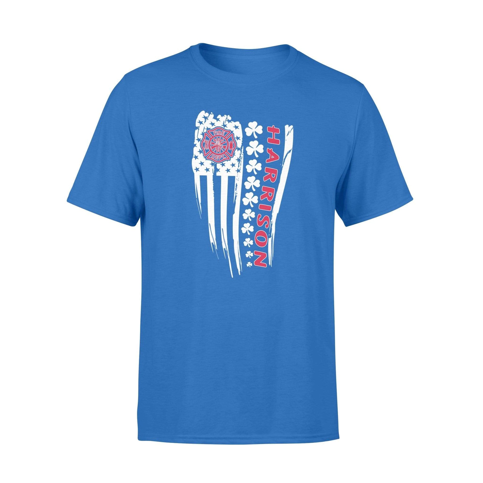 Personalized Shirt - TRL - St Patrick Day Distressed Shamrock Flag - Standard T-shirt