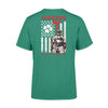 Thin Red Line - St Patricks Day Firefighter Bunker Gear Personalized T-shirt