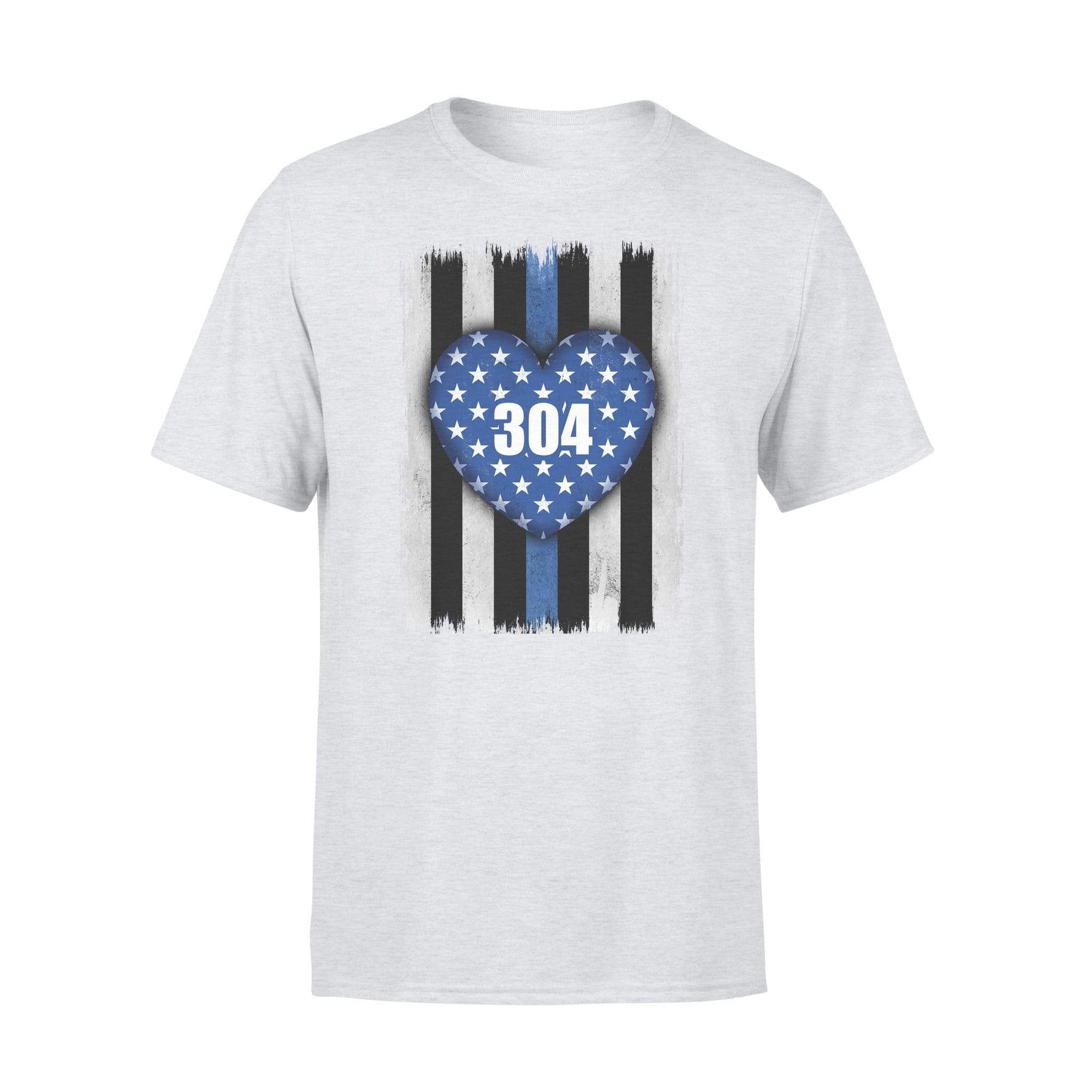 Thin Blue Line - Blue Heart Personalized Police Shirt