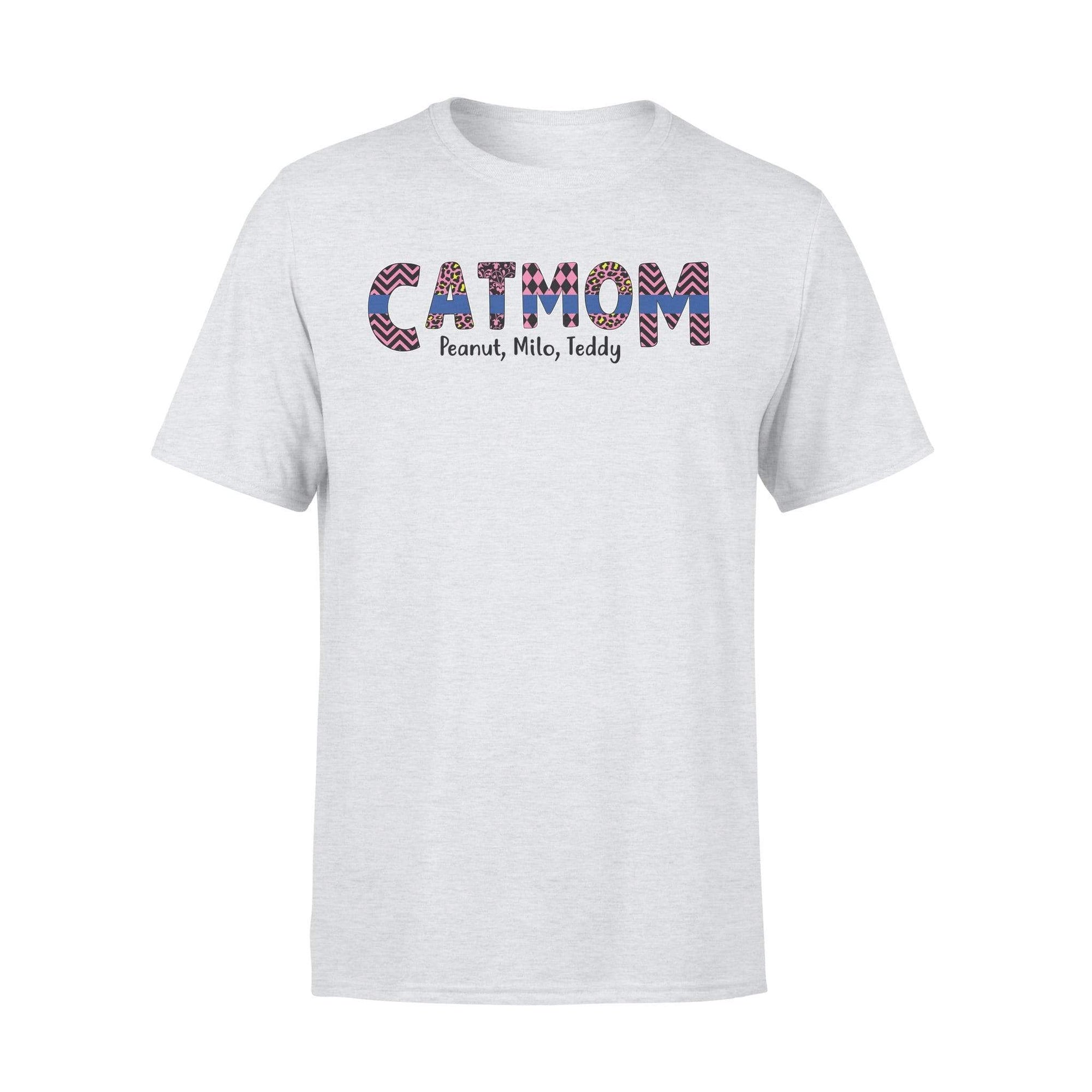 Thin Blue Line - Cat Mom Patterned Personalized Police Shirt