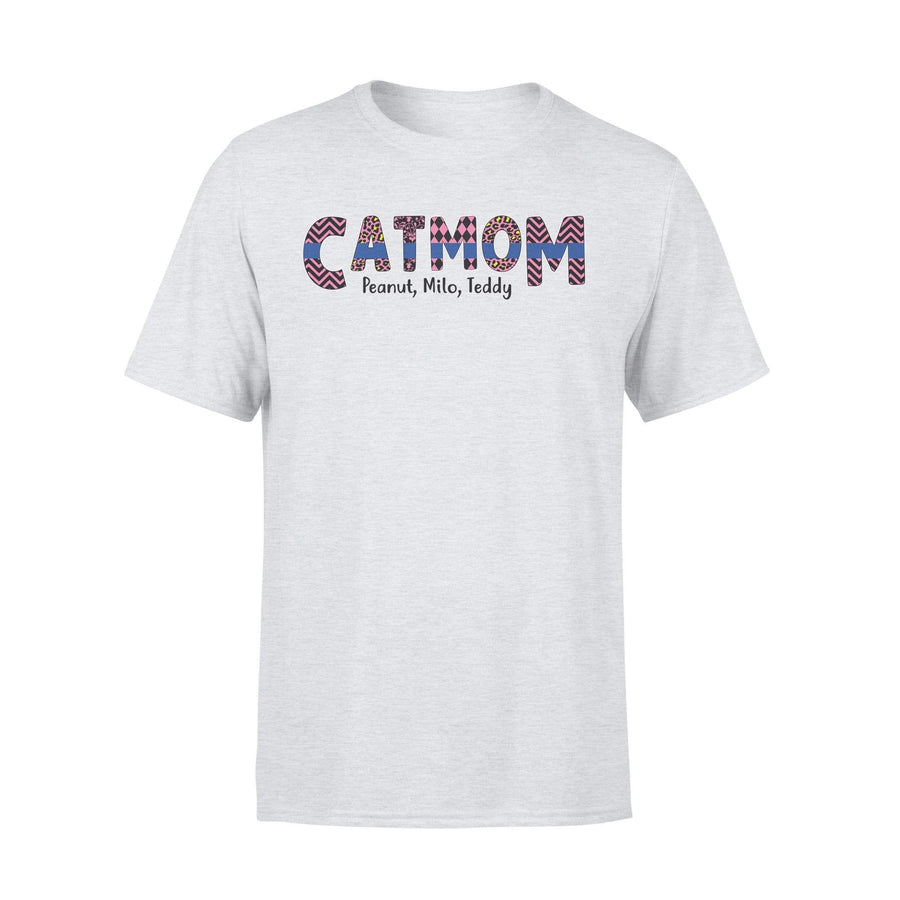 Thin Blue Line - Cat Mom Patterned Personalized Police Shirt