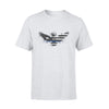 Thin Blue Line - Flag Inside US Eagle Personalized Police Shirt