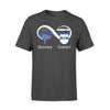 Thin Blue Line - Infinity Love Police And Nurse Personalized Police Shirt
