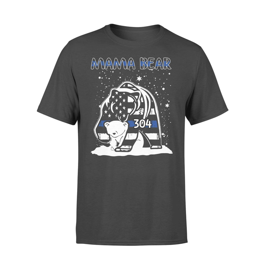Mama Bear Thin Blue Line Flag Personalized Police Shirt