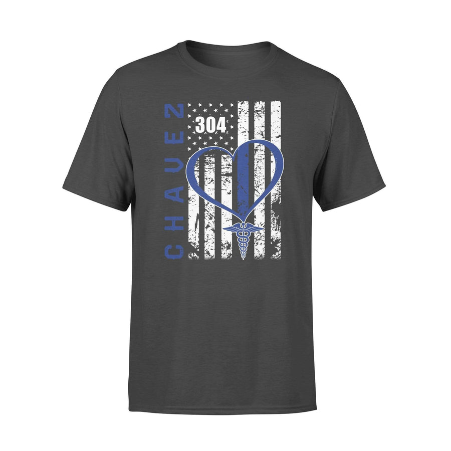 Thin Blue Line - Nurse And Police Love Flag Personalized Police Shirt