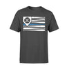Thin Blue Line - Police Baseball Flag Personalized Police Shirt