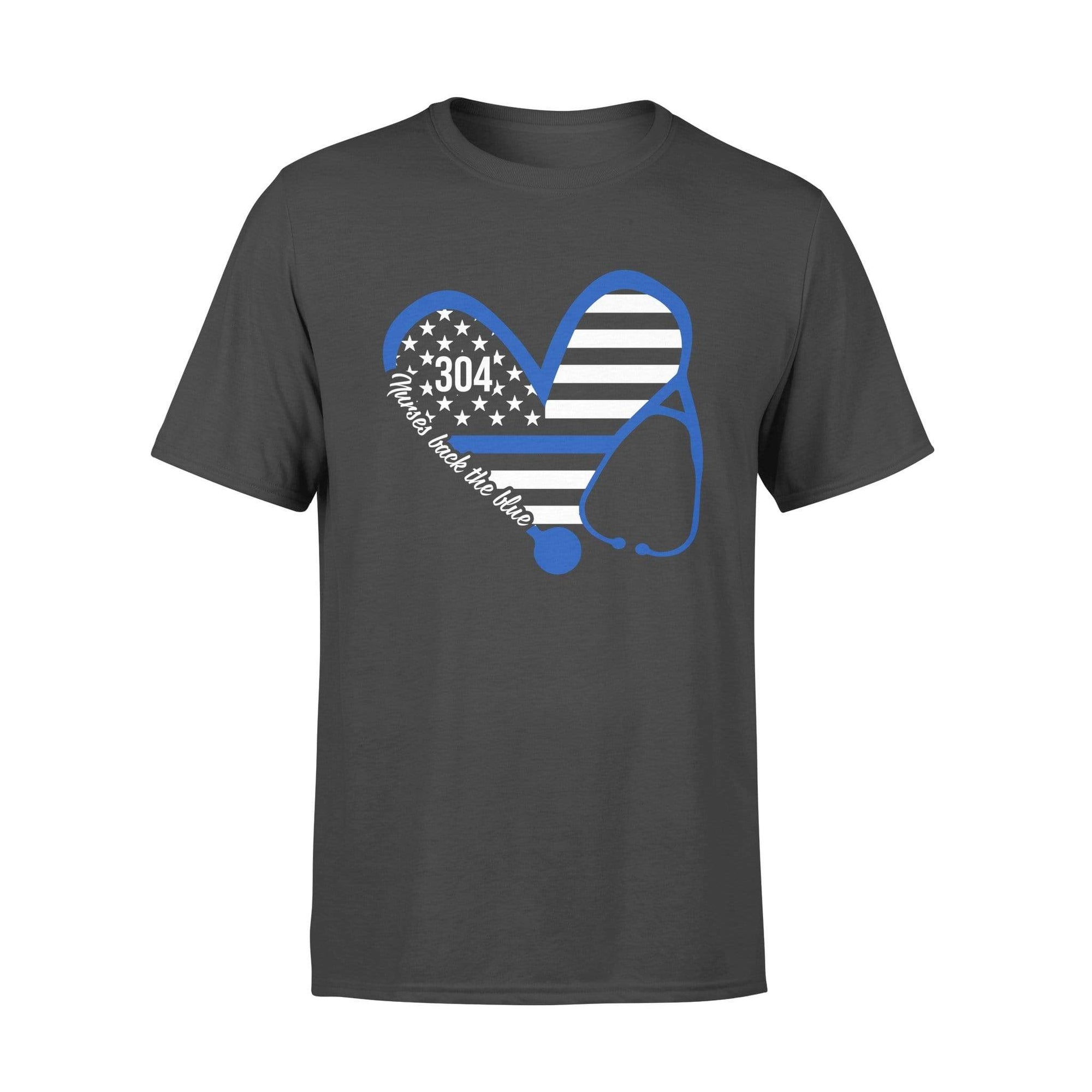 Thin Blue Line - Police Inside Nurse Heart Personalized Police Shirt