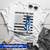 Thin Blue Line - Police K9 Dog Supporting The Paws Personalized Police Shirt