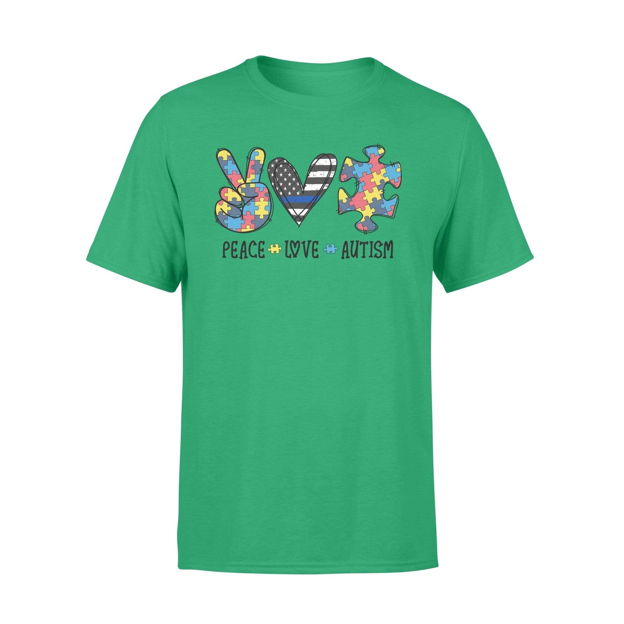 TBL - Police Peace Love Autism Shirt