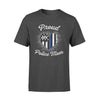 Thin Blue Line - Proud Police Mom Color Drop Heart Personalized Police Shirt