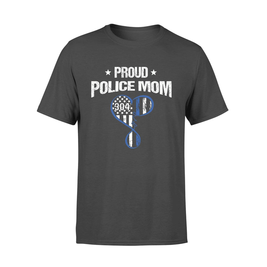 Thin Blue Line - Proud Police Mom Personalized Police Shirt