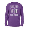 Thin Blue Line - St Patrick Day Irish By Blood Police By Choice Shirt - Standard Long Sleeve