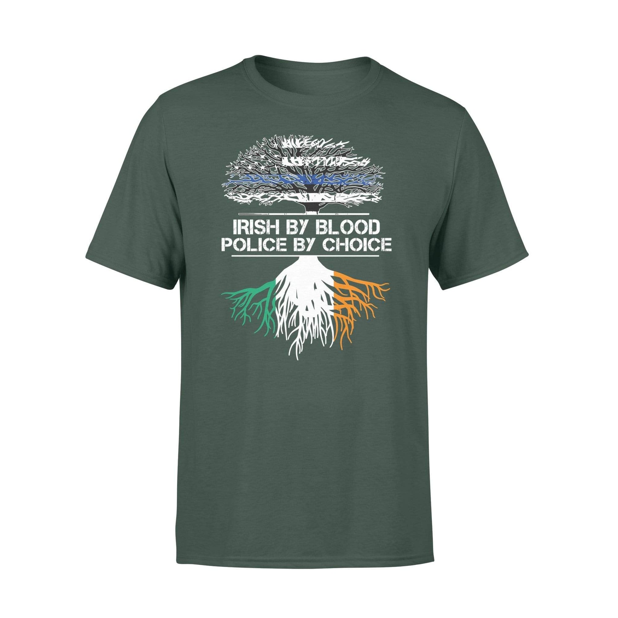 TBL - St Patrick Day Irish Flag Root Thin Blue Line Tree Shirt