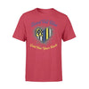 Thin Blue Line - Stand Tall Blue Gold Has Your Back Color Drop Heart Shirt