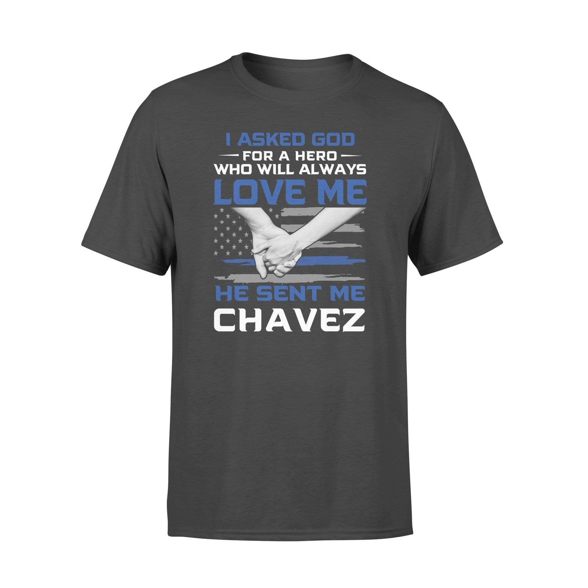 Thin Blue Line Ask God Couple Personalized Police Shirt