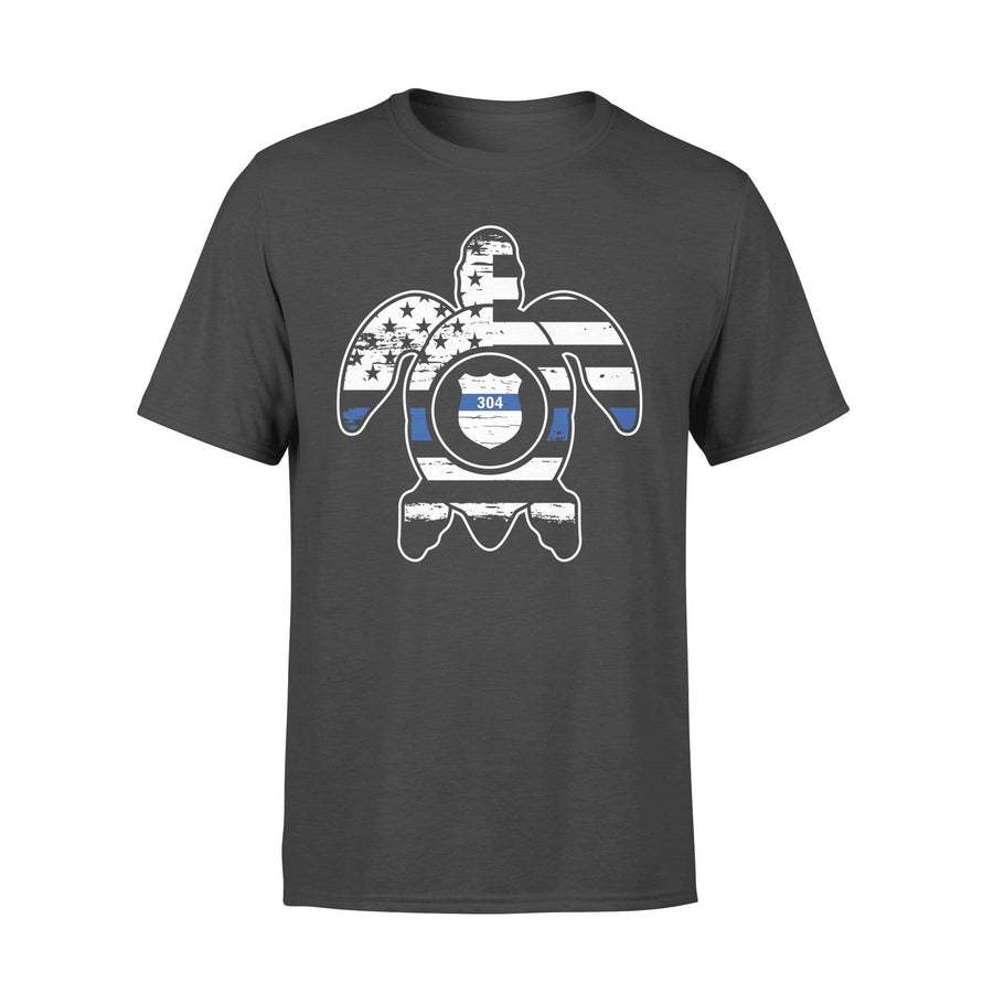 Thin Blue Line Flag Turtle Personalized Police Shirt