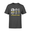 The Calm Voice In The Dark Thin Gold Line Personalized Dispatcher 911 Shirt