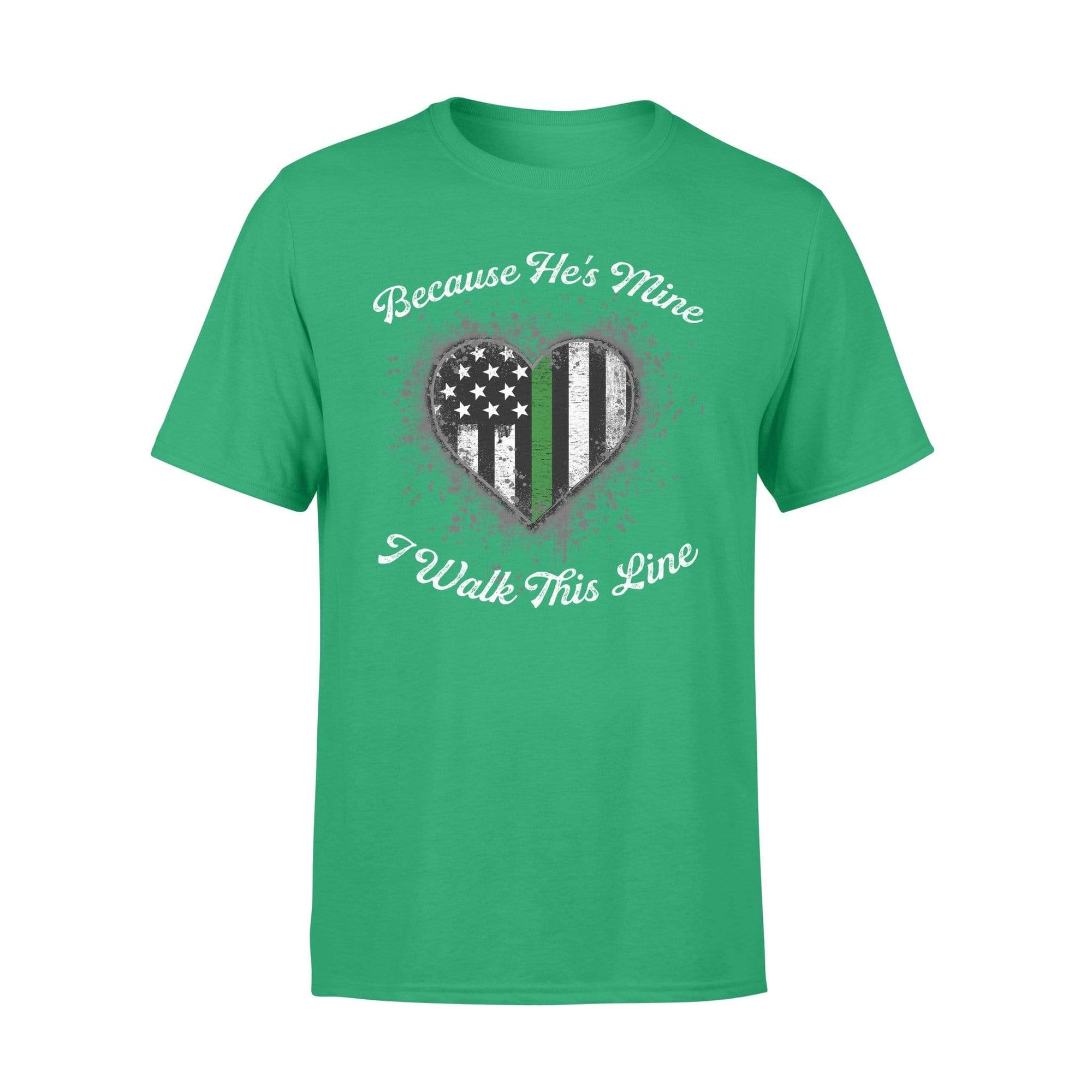 Green shop line shirt