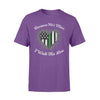 Thin Green Line - Because He Is Mine Color Drop Heart Shirt