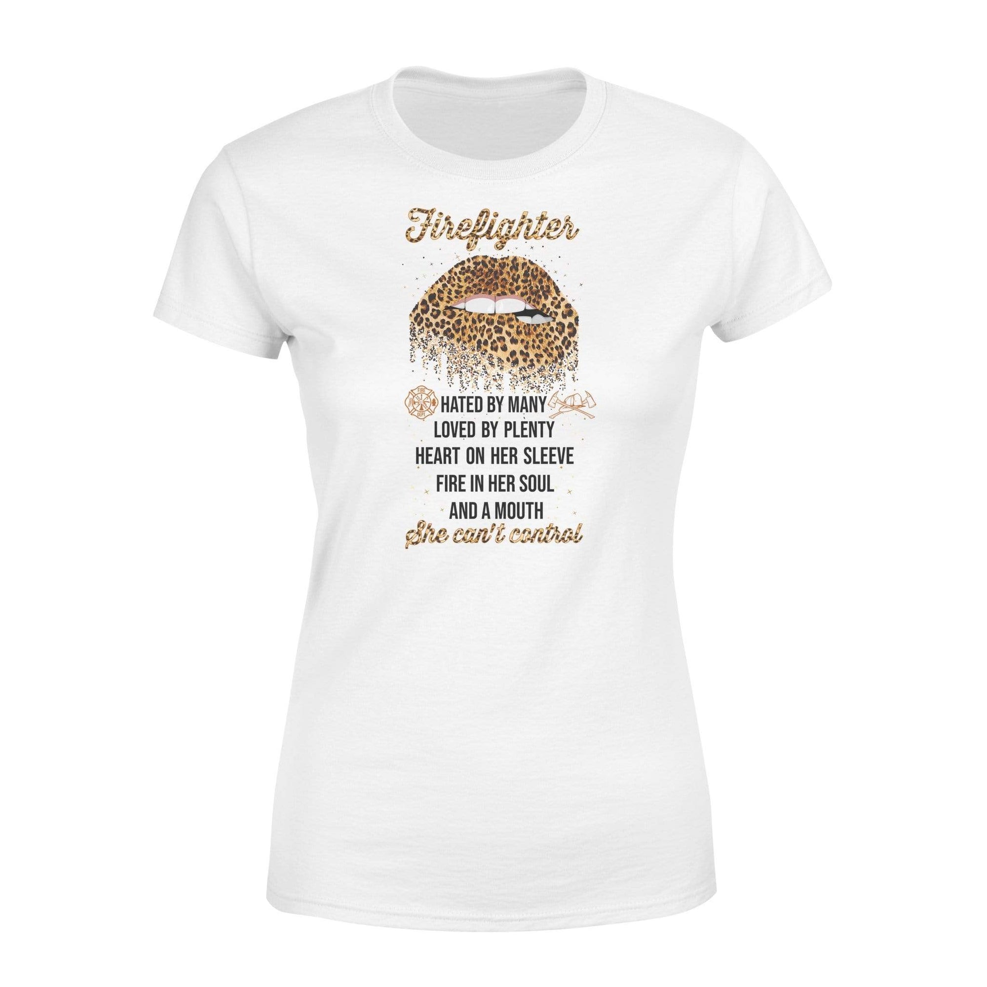 TRL - Firefighter Hated By Many Leopard Pattern Shirt - Standard Women’s T-shirt