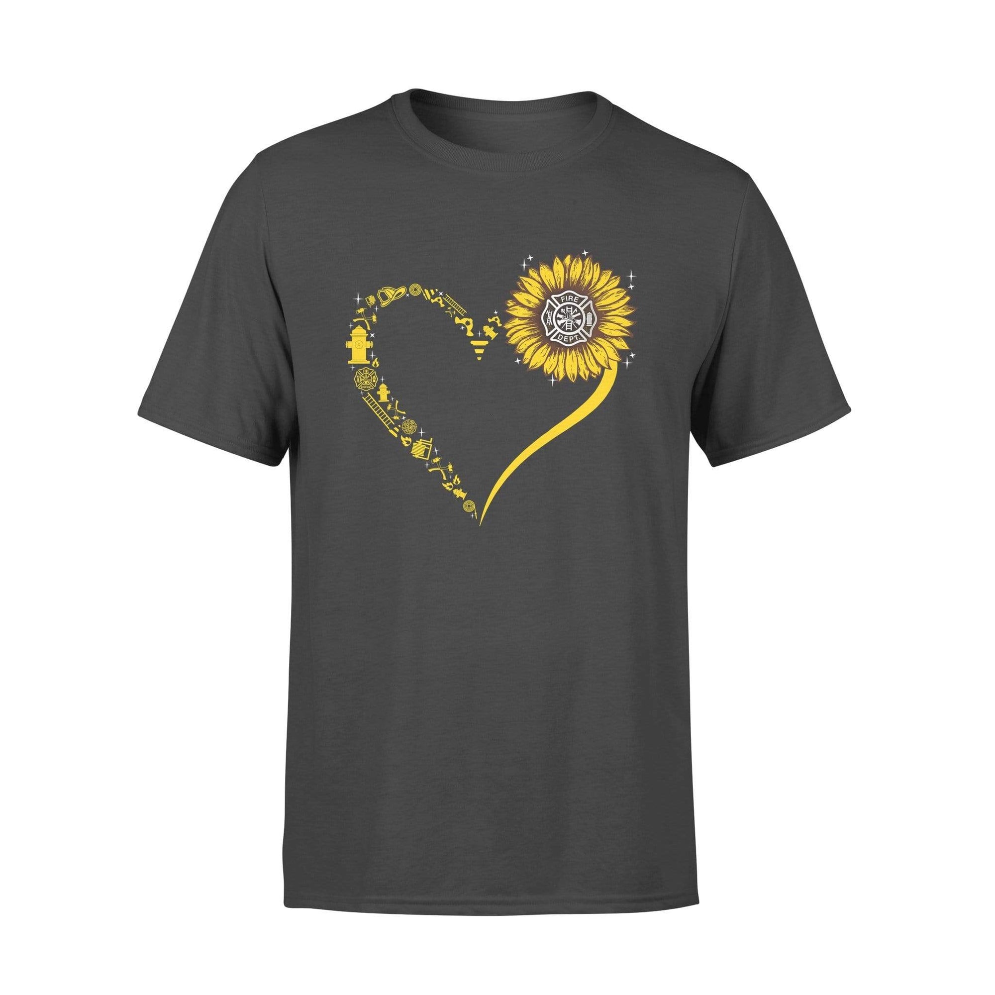TRL - Firefighter Things Sunflower Heart Shirt