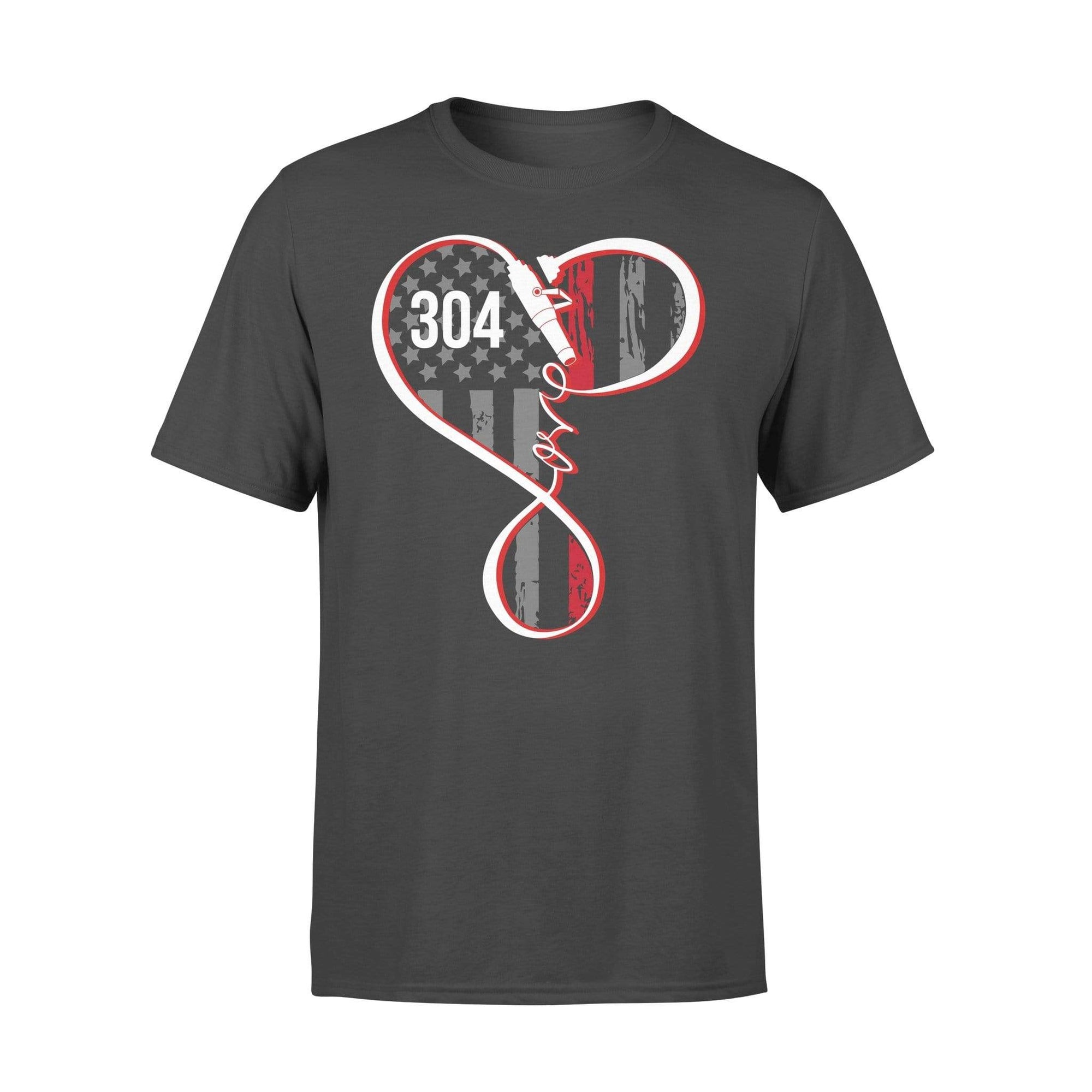 Infinity Fire Hose Flag Heart Shirt