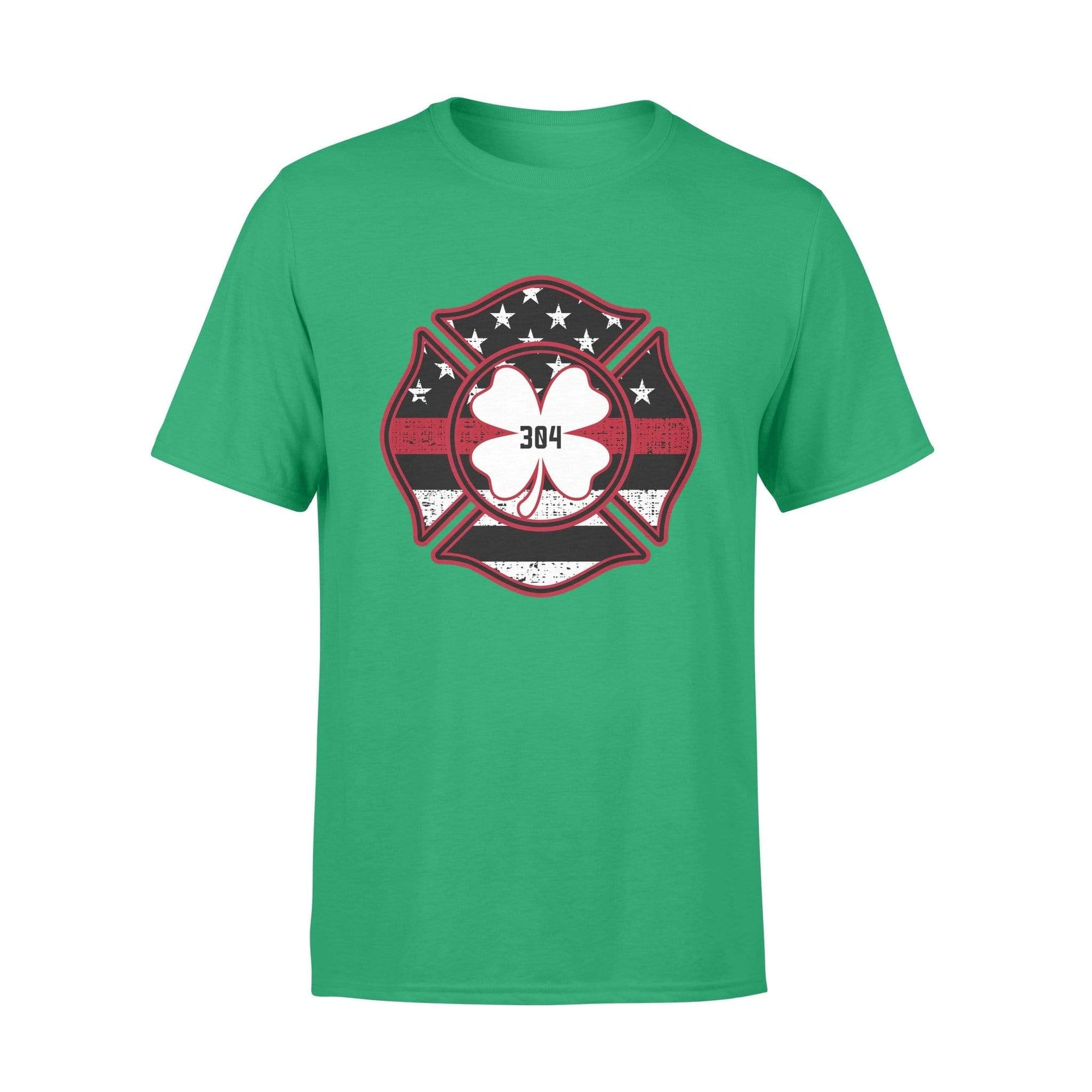 TRL - St Patrick Day Firefighter Logo Flag Personalized Shirt
