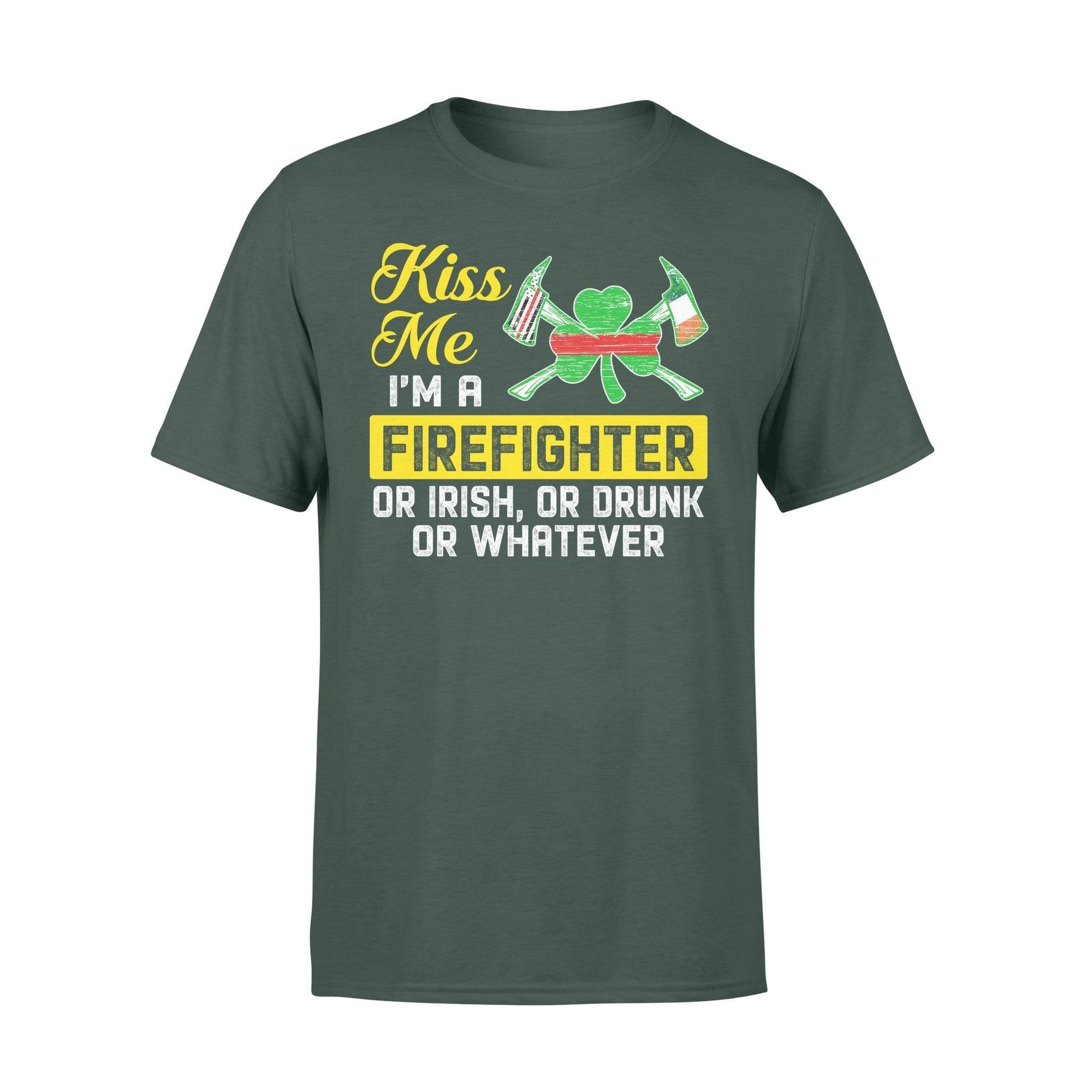 TRL - St Patrick Day Kiss Me I Am A Firefighter Shirt