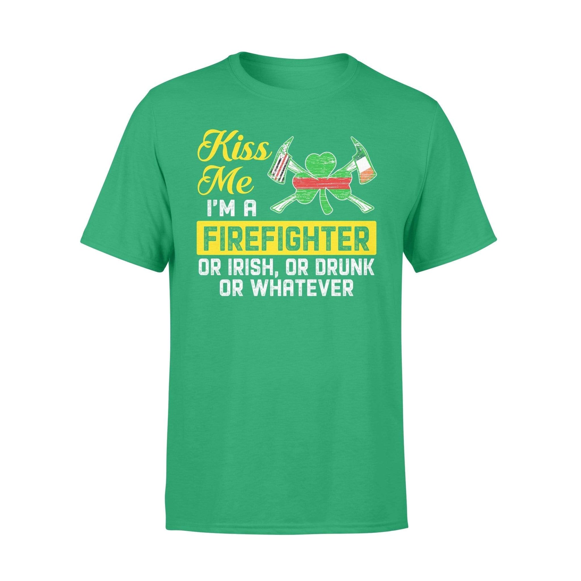 TRL - St Patrick Day Kiss Me I Am A Firefighter Shirt