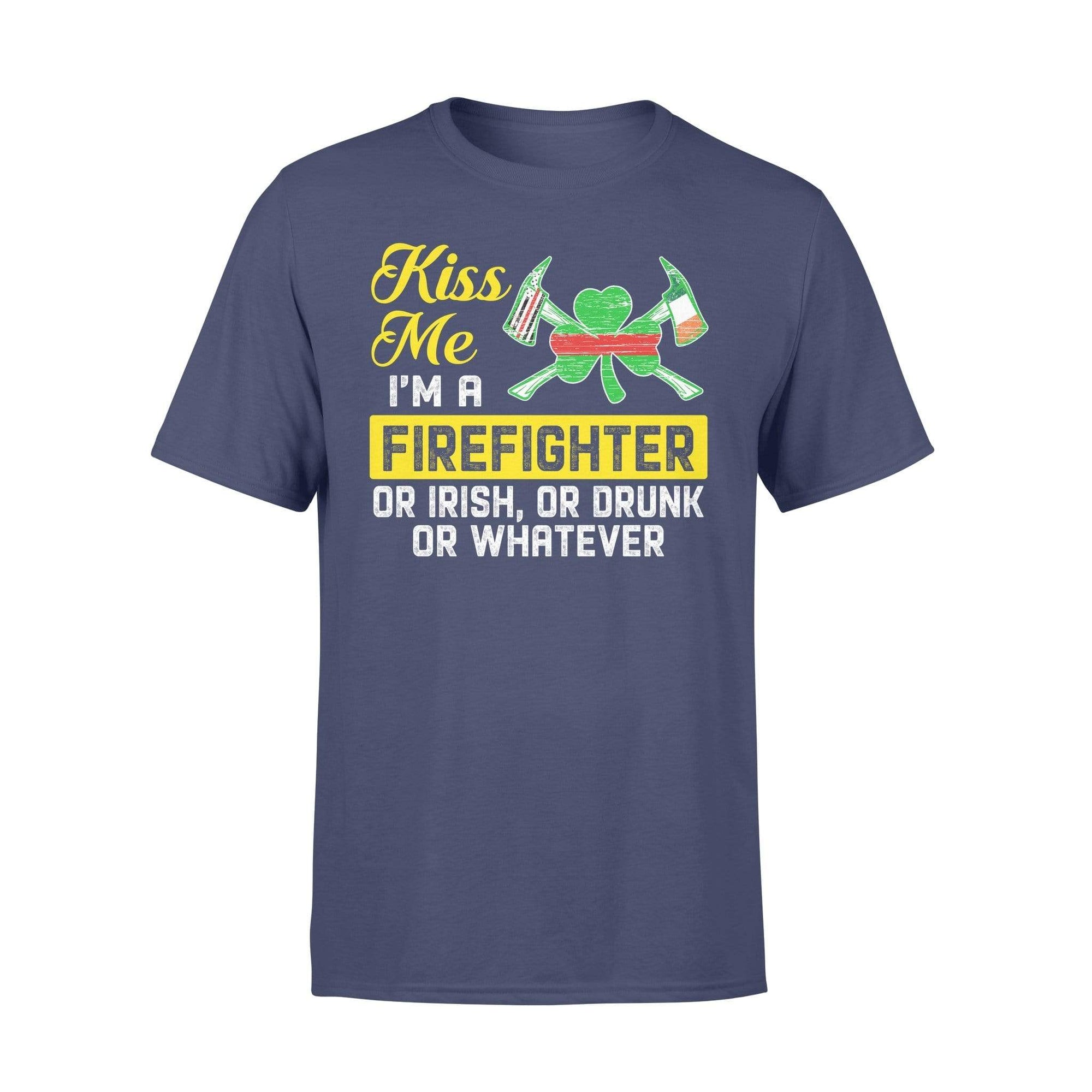 TRL - St Patrick Day Kiss Me I Am A Firefighter Shirt