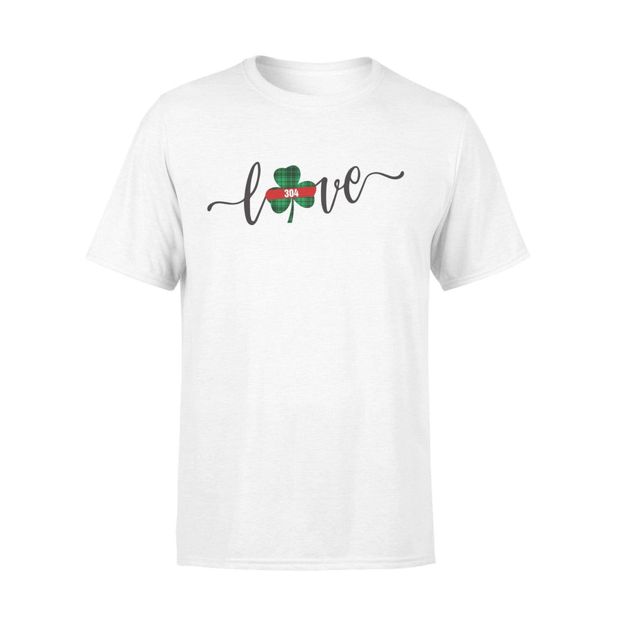 TRL - St Patrick Day Love Firefighter Shamrock Checkered Pattern Shirt