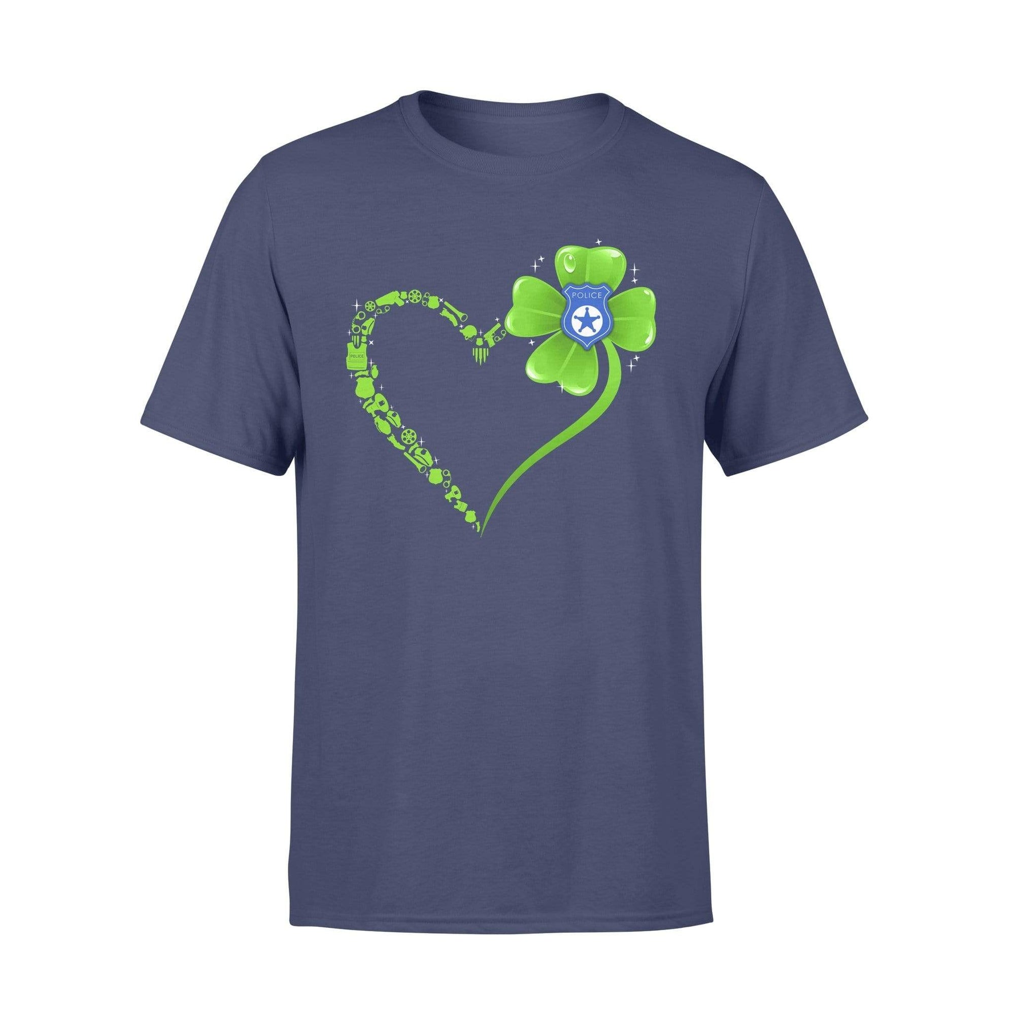 TRL - St Patrick Day Police Things Shamrock Heart Shirt