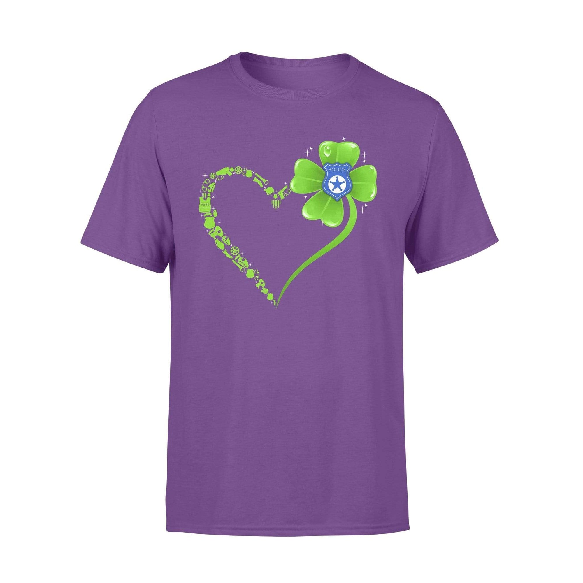 TRL - St Patrick Day Police Things Shamrock Heart Shirt