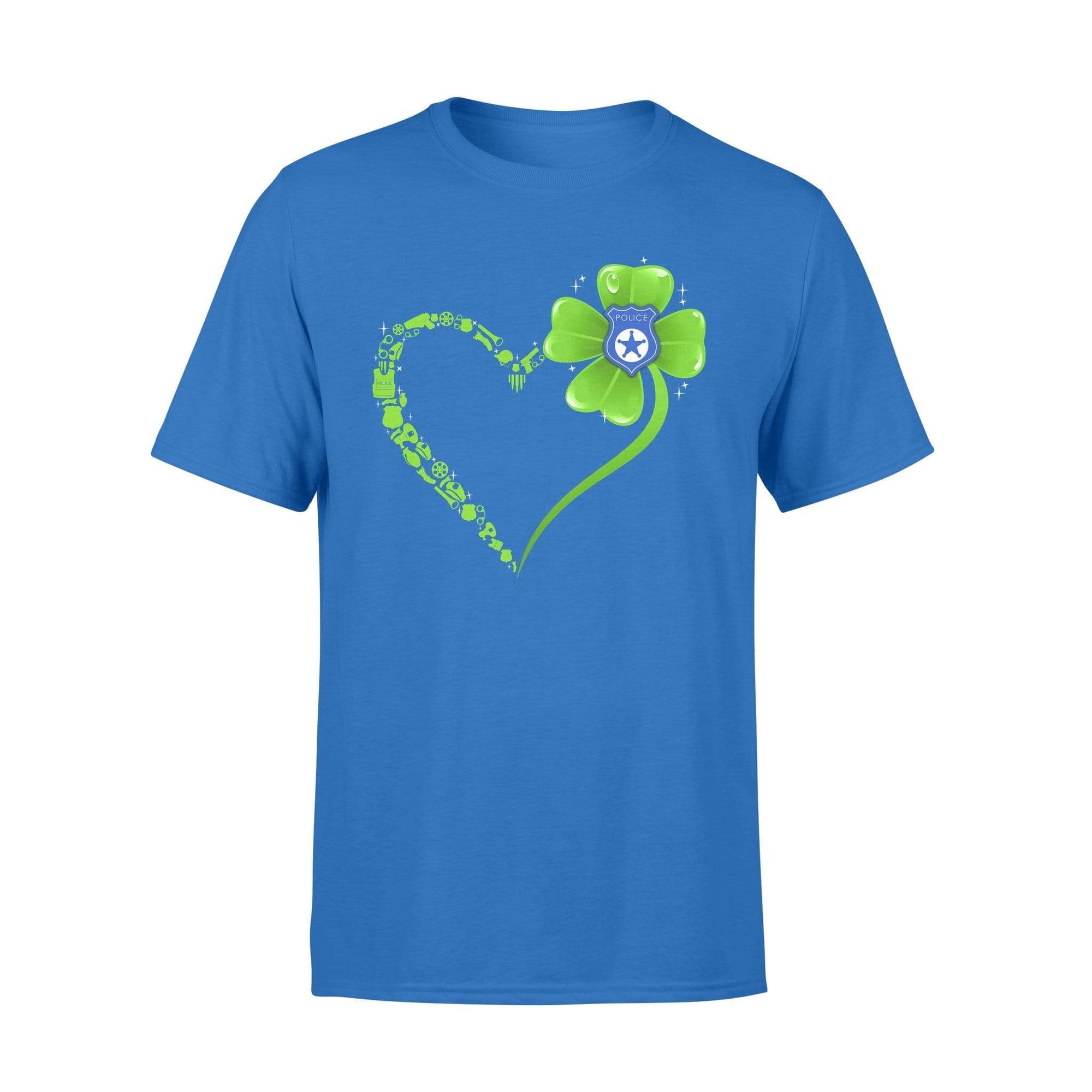 TRL - St Patrick Day Police Things Shamrock Heart Shirt