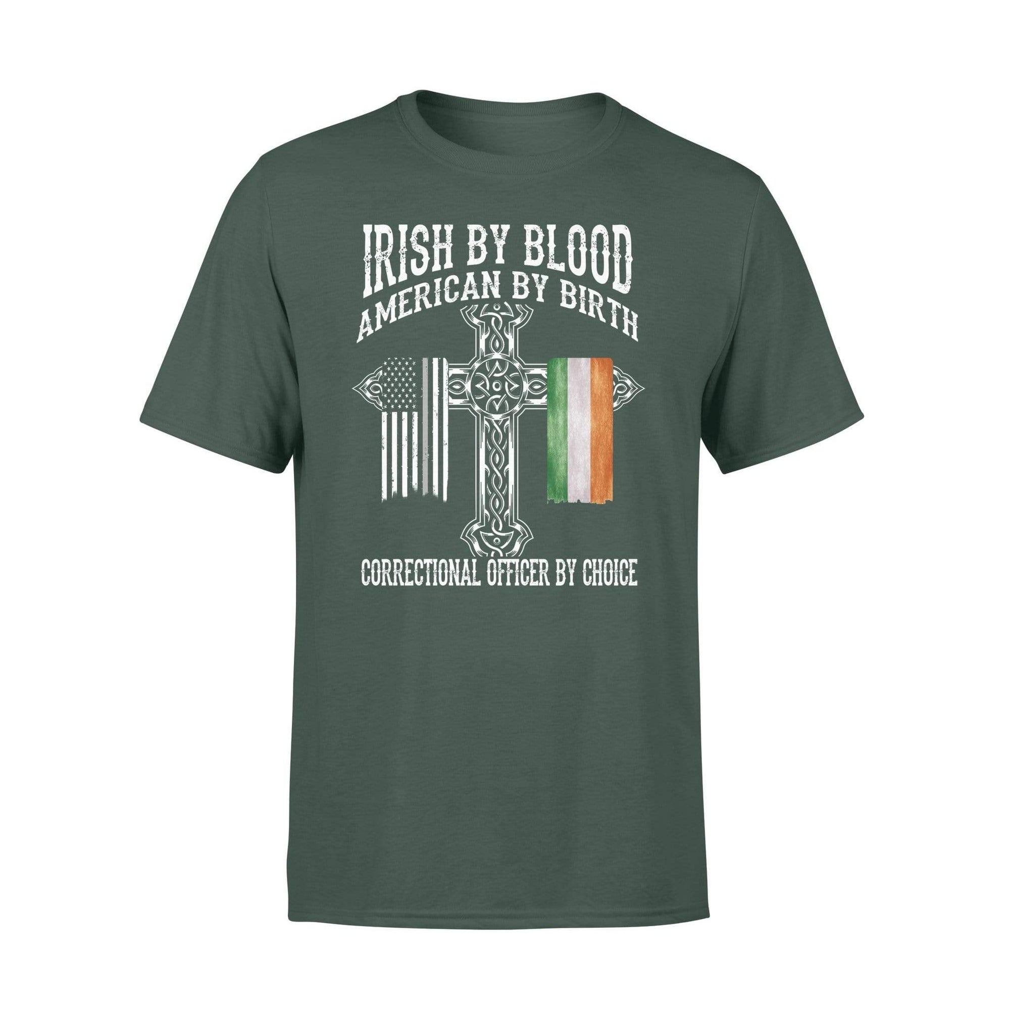 TSL - St Patrick Day Irish By Bood Correctional Officer By Choice Shirt