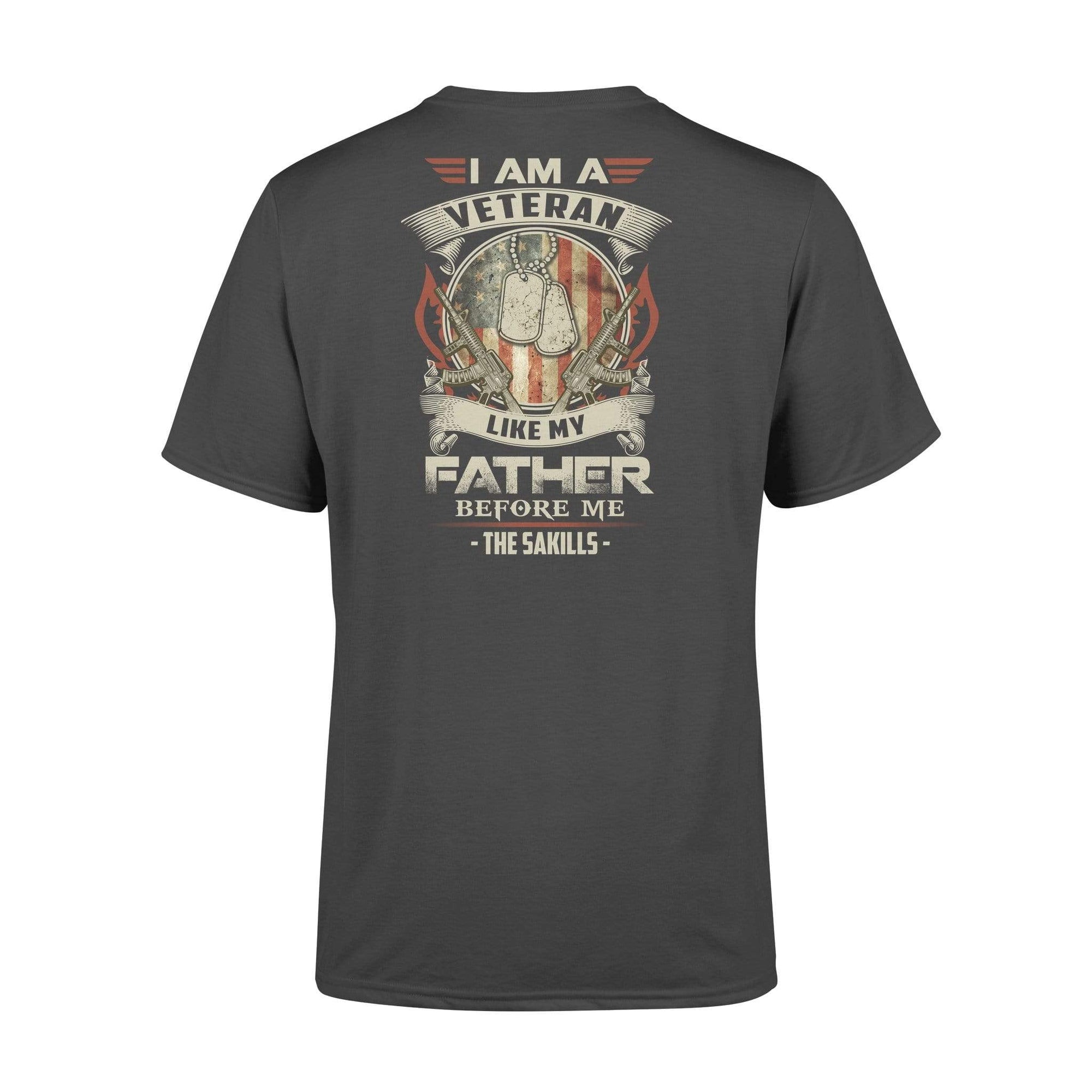 I Am A Veteran Like My Father Before Me Personalized Veteran Shirt