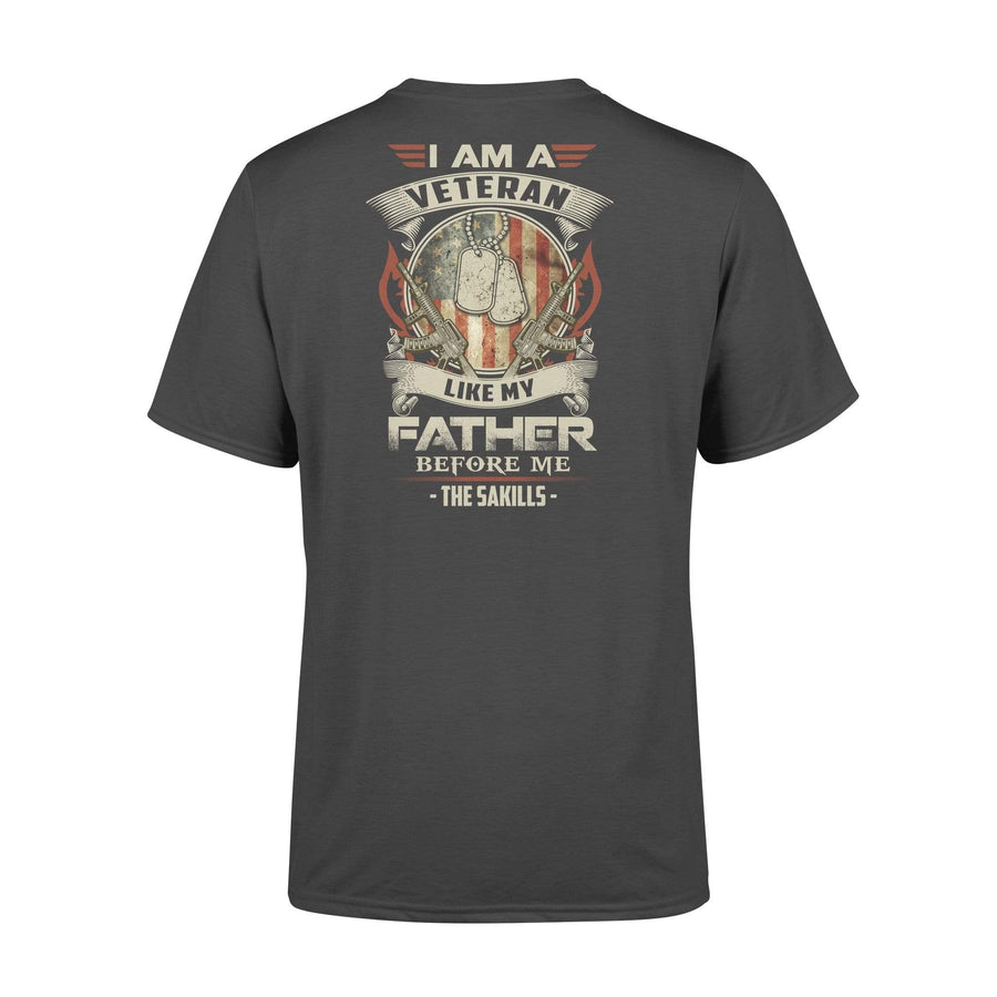 I Am A Veteran Like My Father Before Me Personalized Veteran Shirt