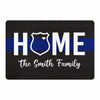 Doormat Home Thin Blue Line Personalized Doormat