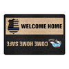 Doormat Welcome Home Come Home Safe Police Personalized Doormat
