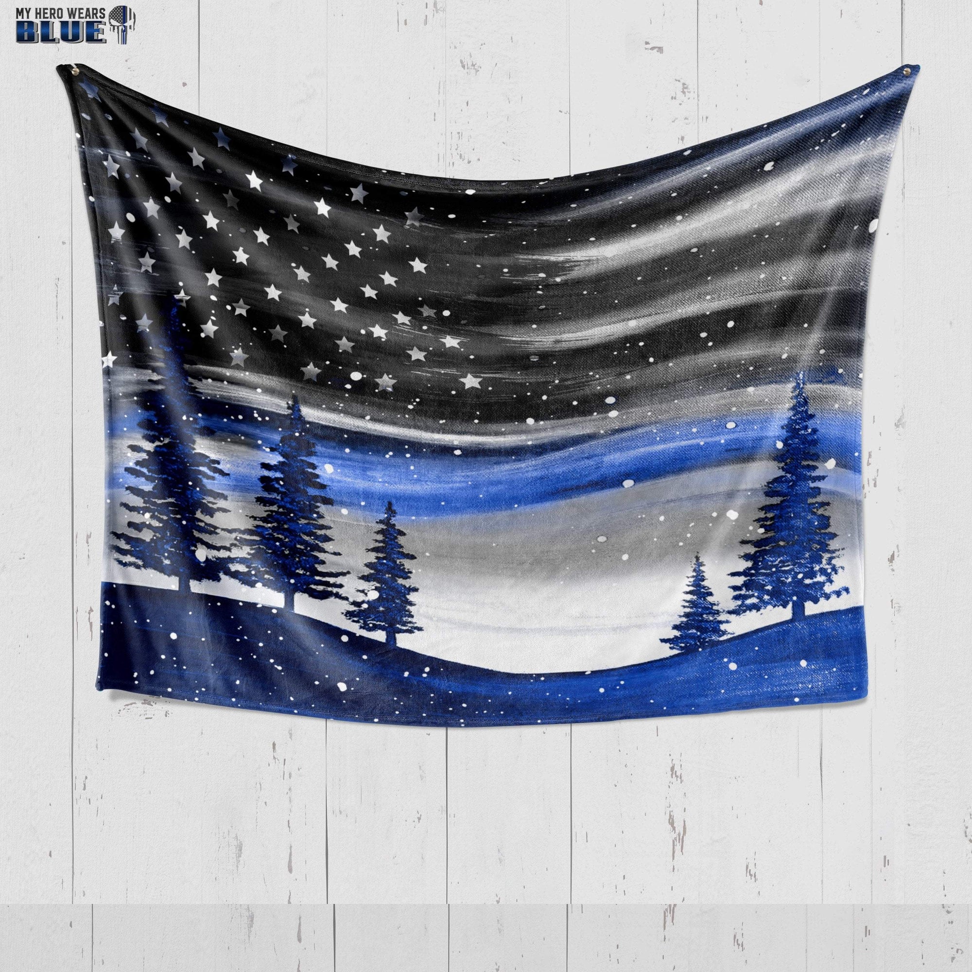 Fleece Blanket 30" x 40" Beautiful Sky Flag Fleece Blanket