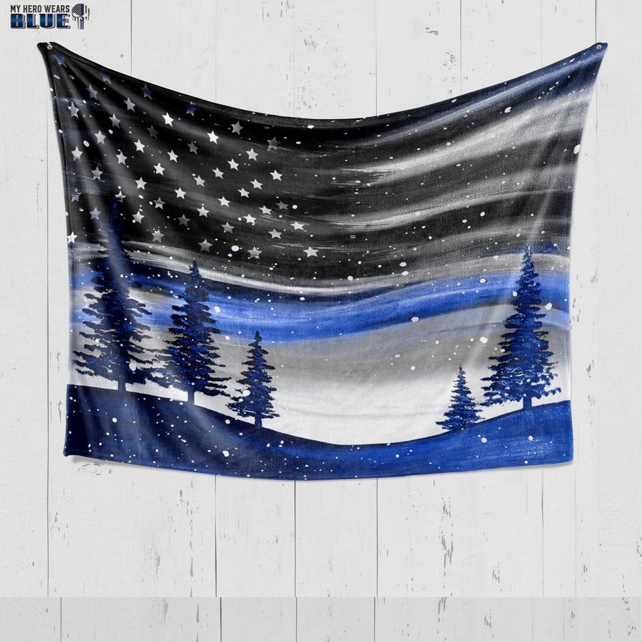 Fleece Blanket 30" x 40" Beautiful Sky Flag Fleece Blanket