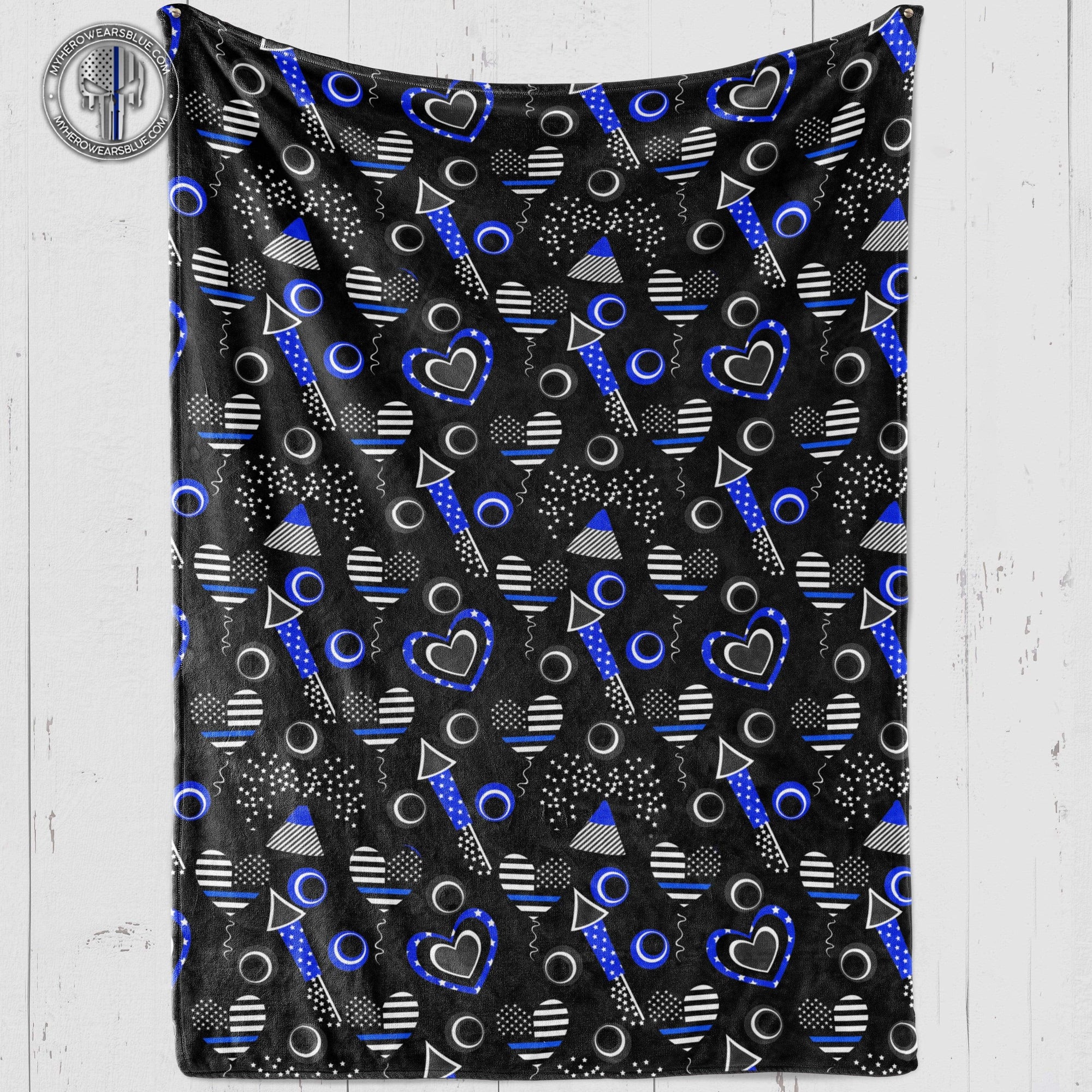 Fleece Blanket 60" x 80" - BEST SELLER Different Hearts - Police Fleece Blanket