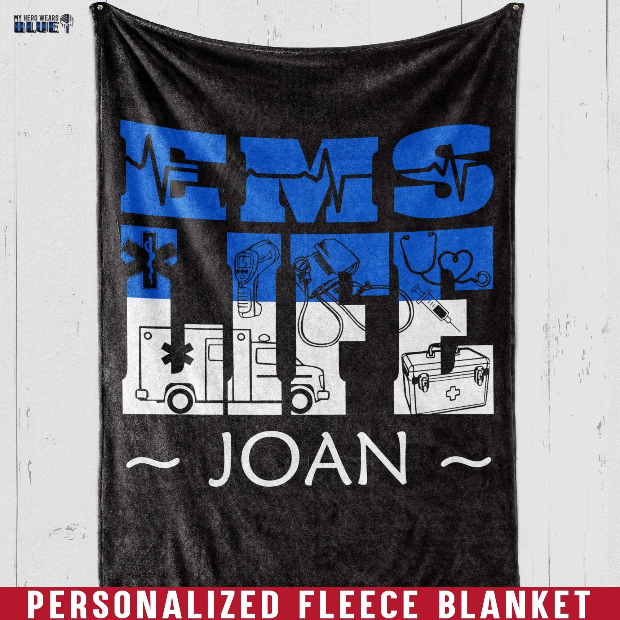 Fleece Blanket 30" x 40" Personalized Fleece Blanket - EMS Life