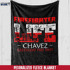 Fleece Blanket 30" x 40" Personalized Fleece Blanket - Firefighter Life