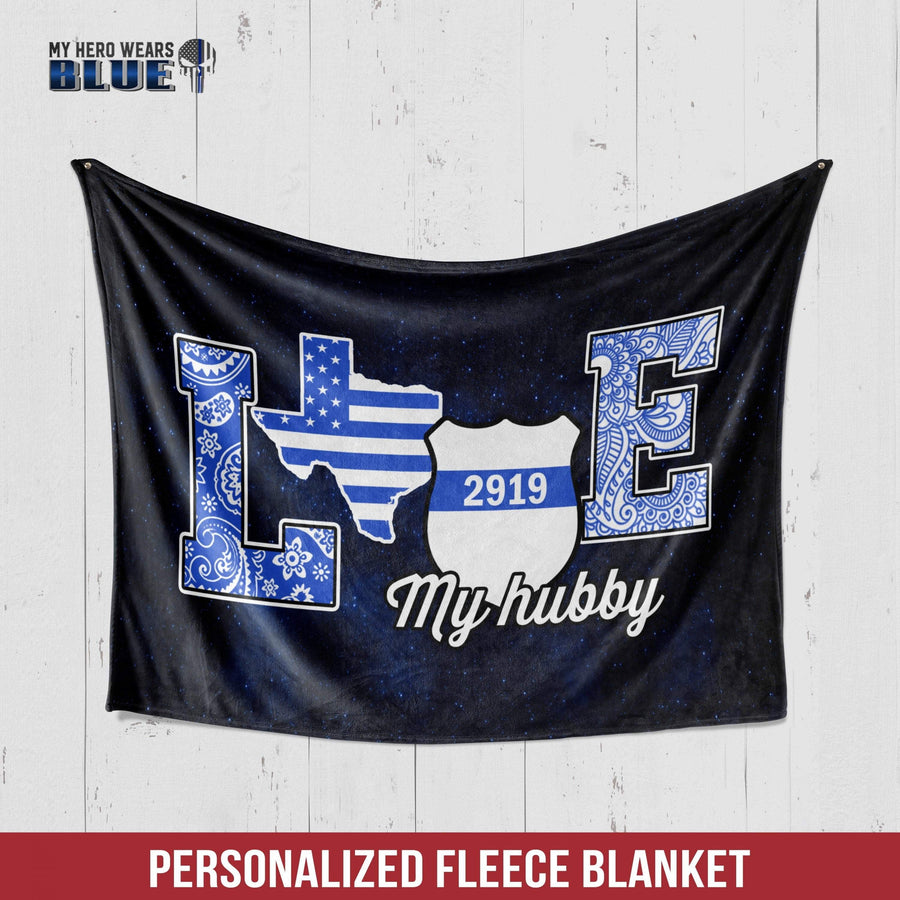 Fleece Blanket 30" x 40" Personalized Fleece Blanket - Love State