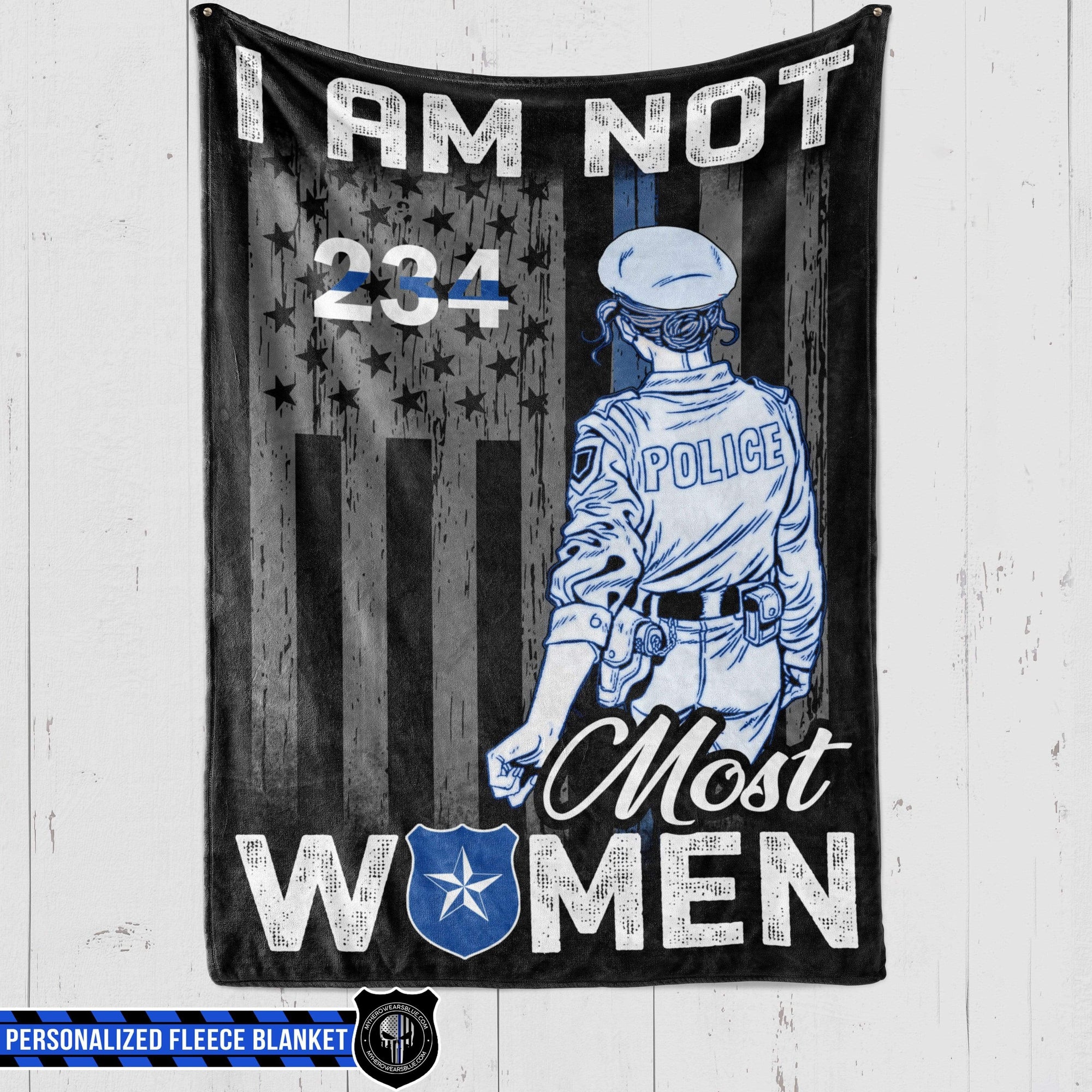 Fleece Blanket 60" x 80" - BEST SELLER Personalized Fleece Blanket - TBL - Not Most Women